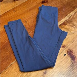 QUINCE S High Rise Leggings Storm Blue Grey Ultra-Soft Ultra-Form 28” Inseam